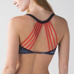 lululemon Lighten Up Sports Bra Windy Bloom Luxtreme Sz 4